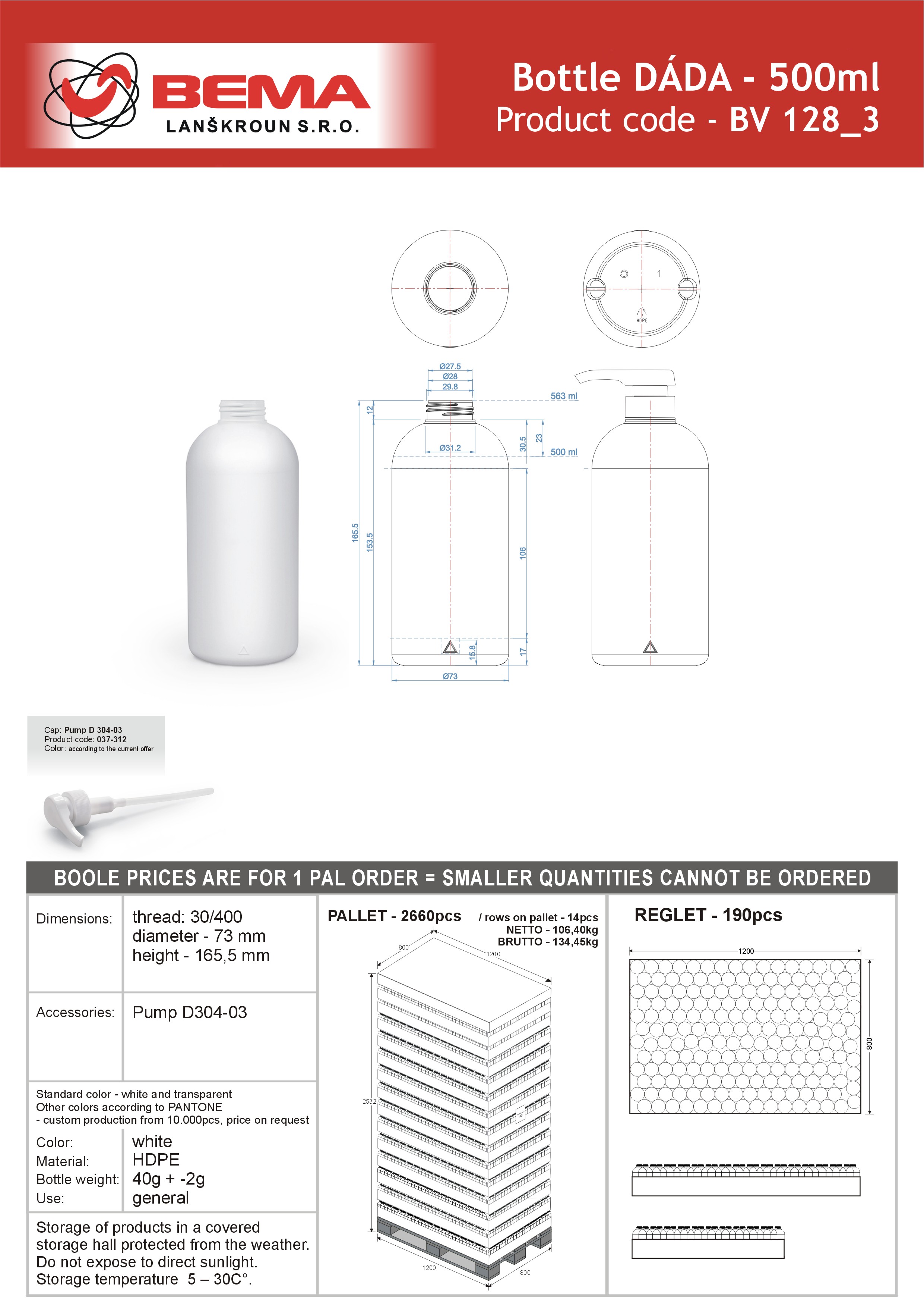 DADA 500ml pumpicka 7-1-2021